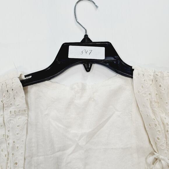 LPA Gabriella Eyelet Maxi Dress in Coconut Milk - Picture 12 of 15